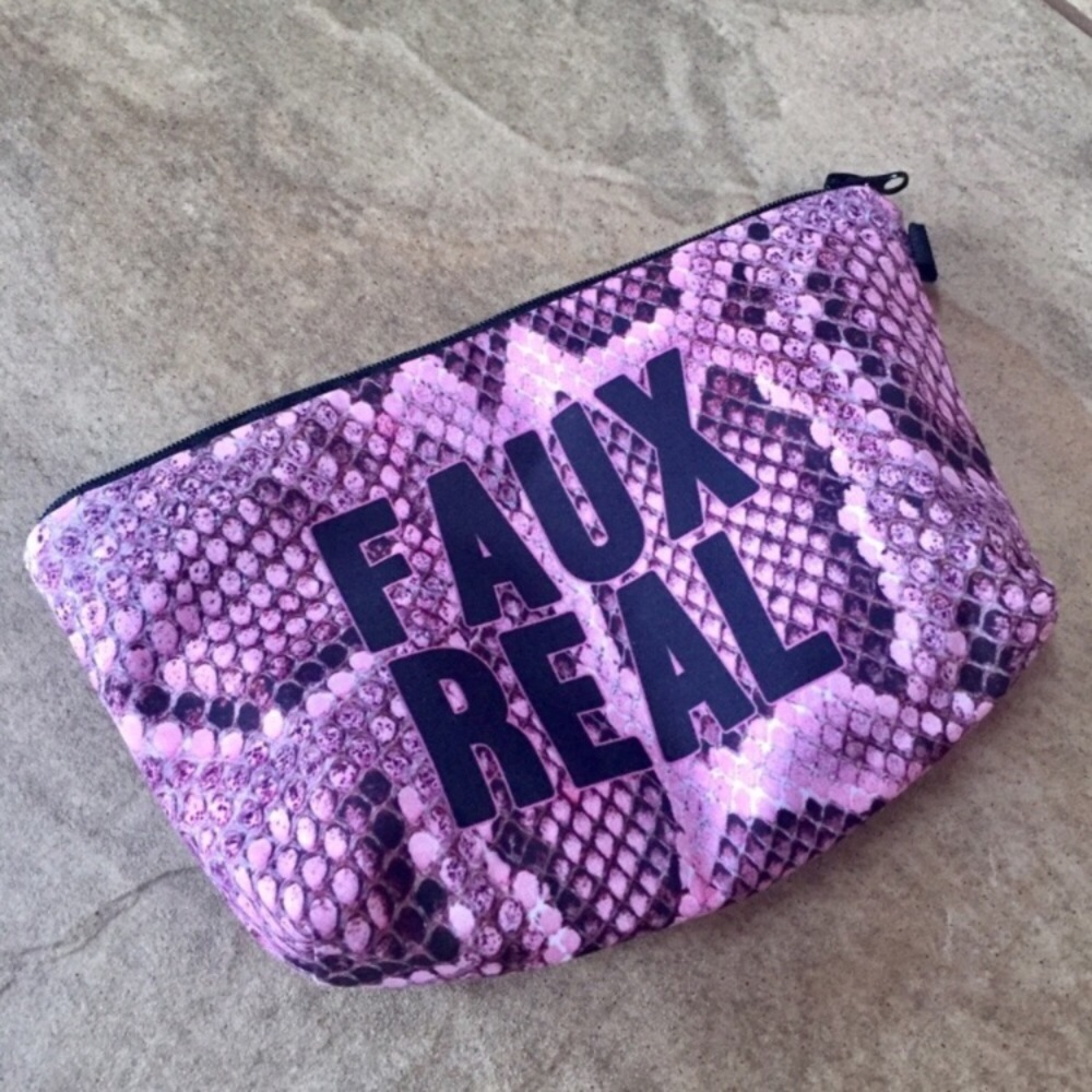 Faux Real Cosmetic Bag